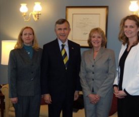With Senator Johanns.