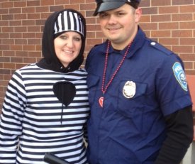 Prisoner and policeman